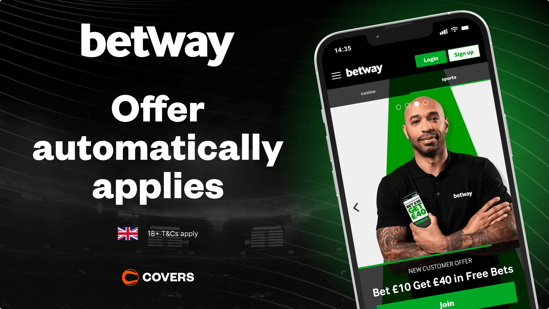 Betway sign up offer