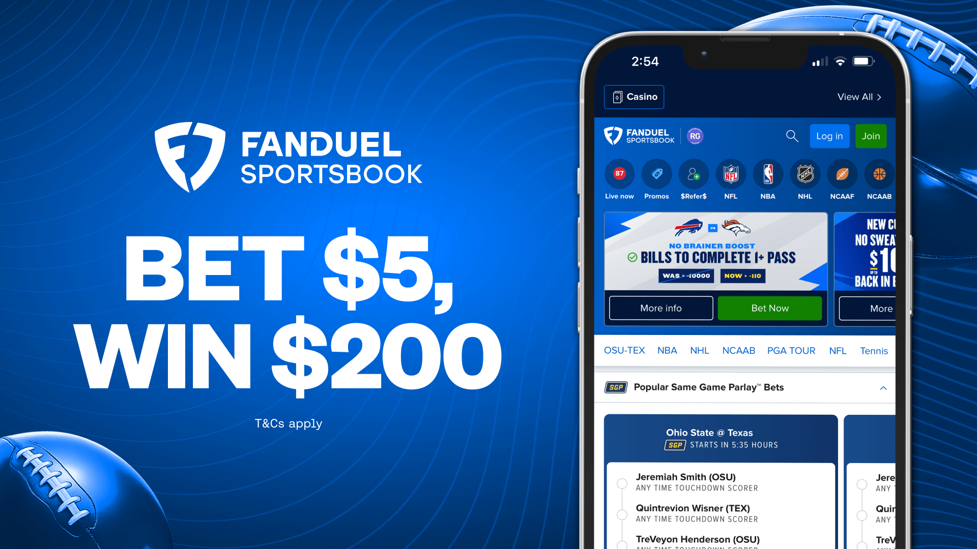 FanDuel sign up bonus