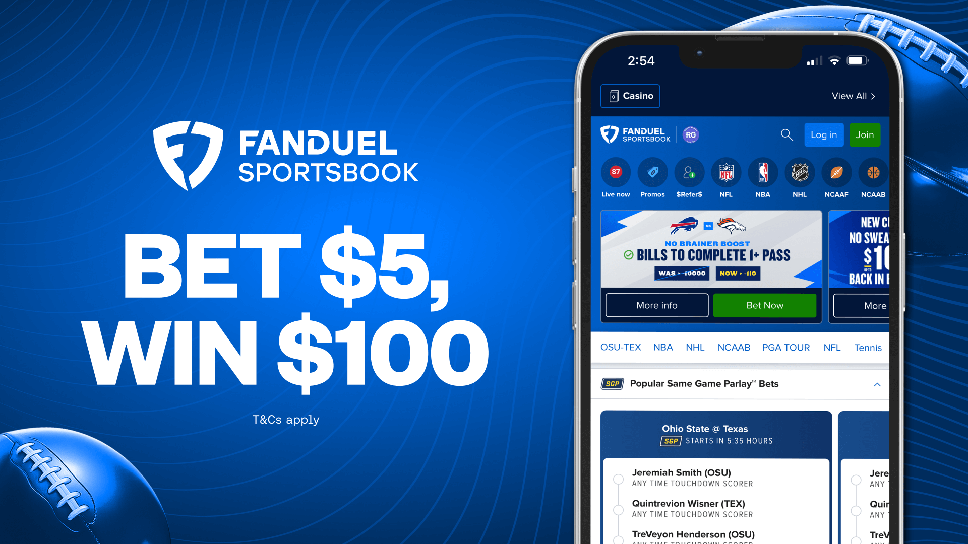 FanDuel sign up bonus
