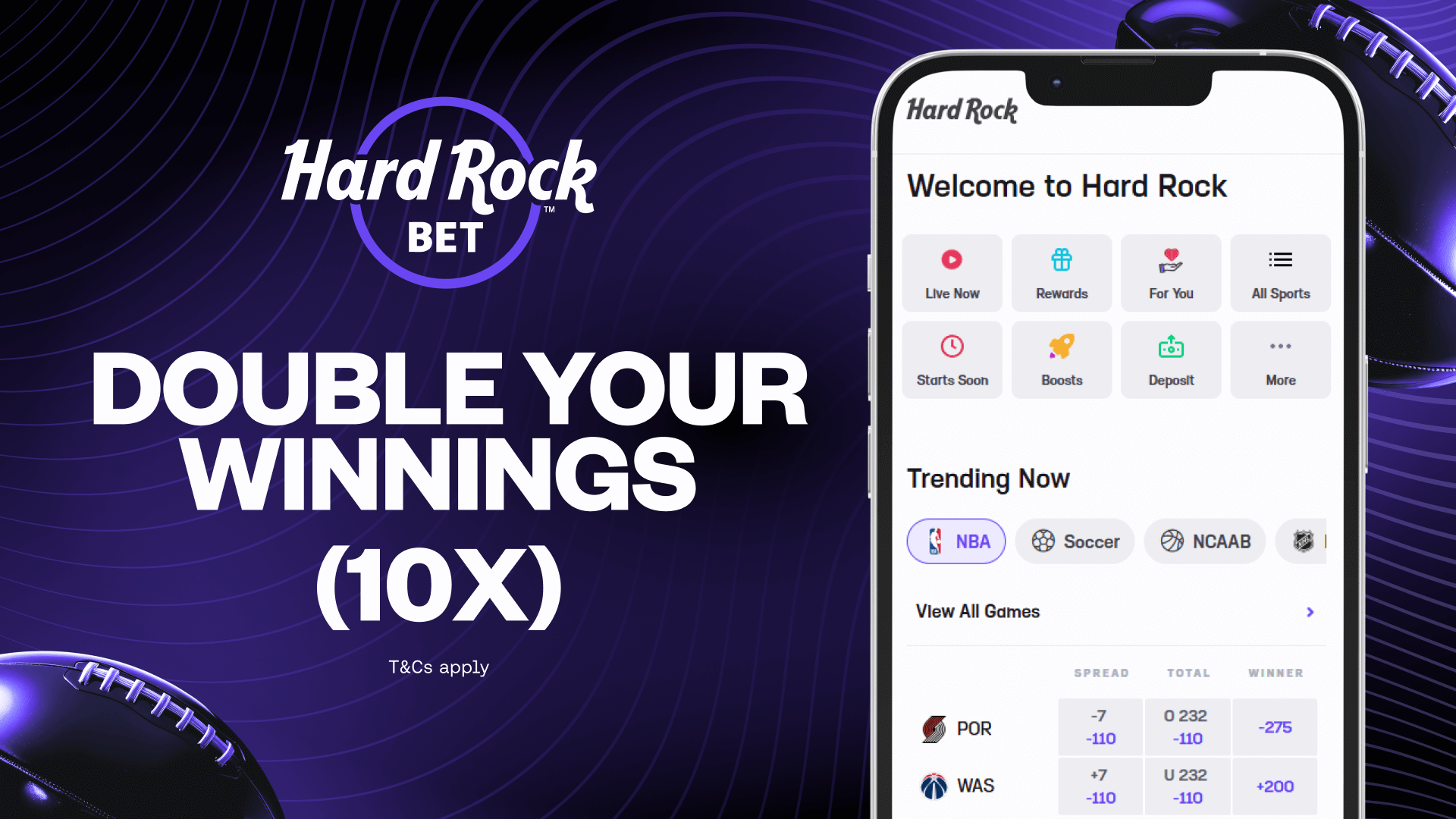 Hard Rock Bet Promo: Double Your Winnings (10x) Today