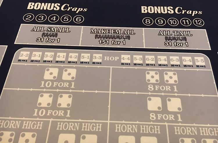 Are "side bets" at the craps table a good way to build or bust your bankroll?