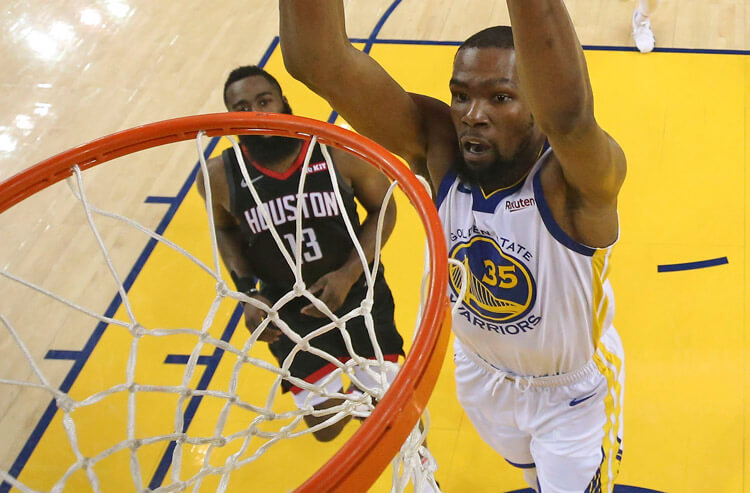 Durant's injury drops the Warriors' NBA title betting odds to a season low