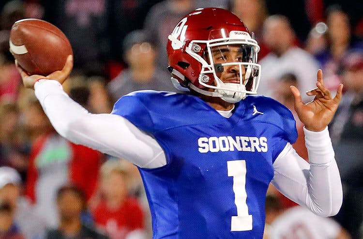 Jalen Hurts Oklahoma-Houston betting odds preview.