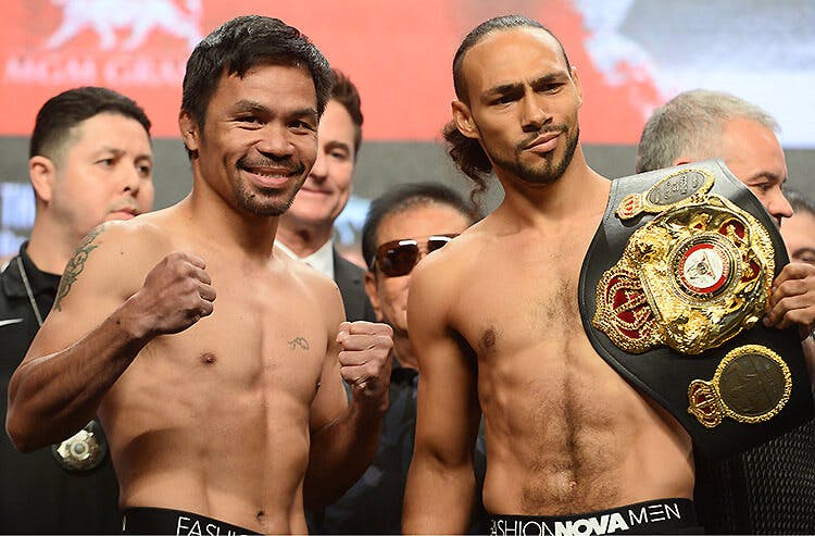 Manny Pacquiao WBA Welterweight champion Keith Thurman Las Vegas boxing fight odds betting preview prediction picks