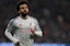 Liverpool's Mo Salah celebrates a goal.