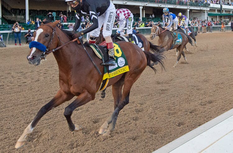 Race horse Authentic wins the Kentucky Derby