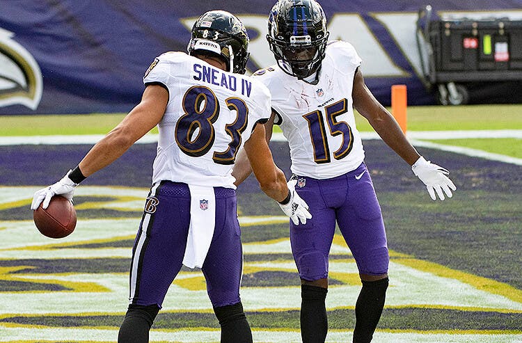 Baltimore Ravens Marquise Brown Willie Snead IV NFL