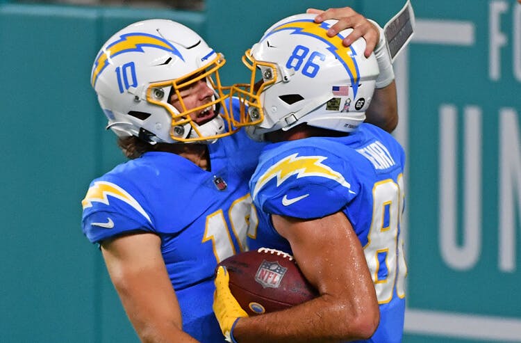 Justin Herbert Hunter Henry Los Angeles Chargers NFL