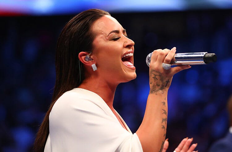 Demi Lovato Miami Super Bowl LIV National Anthem Star Spangled Banner length time betting odds predictions