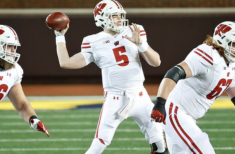 Wisconsin Badgers QB Graham Mertz