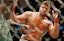 UFC fighter Alistair Overeem looks to attack.