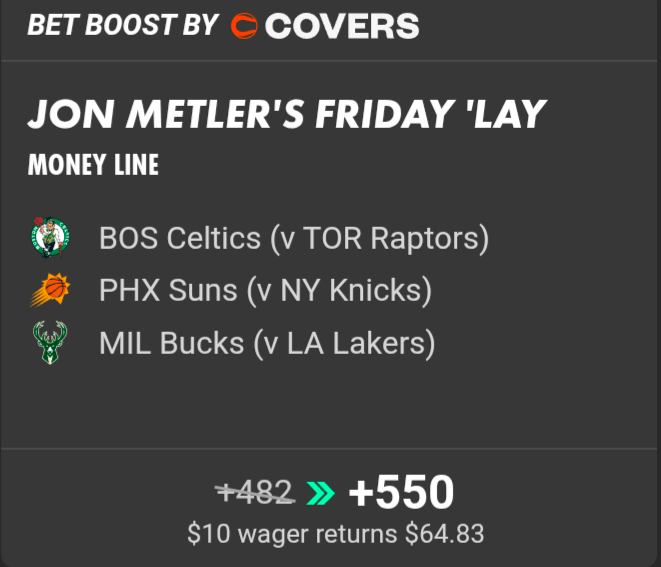 NBA ML parlay January 9