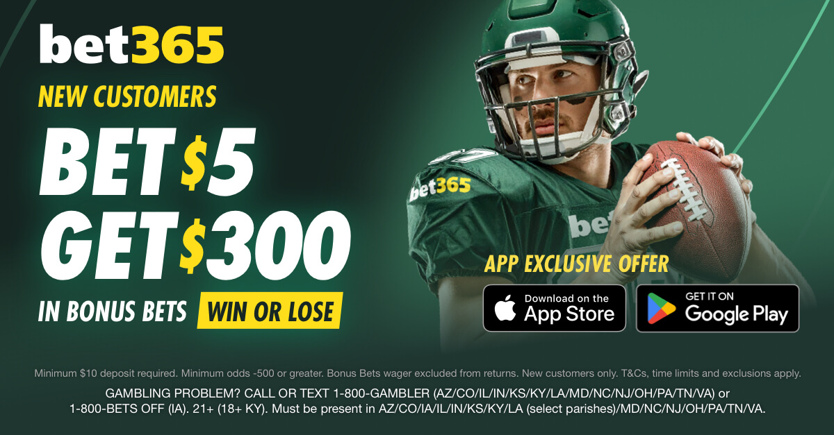 Bet $5, Get $300 at bet365