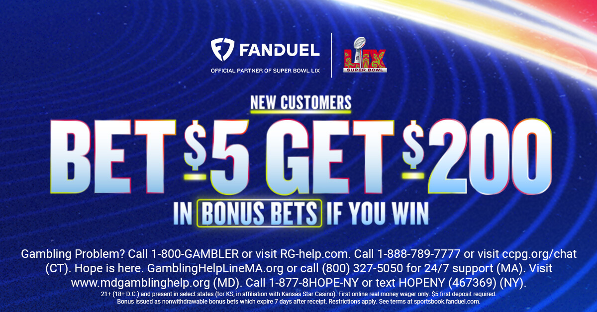 FanDuel Bet $5, Get $300 If It Wins