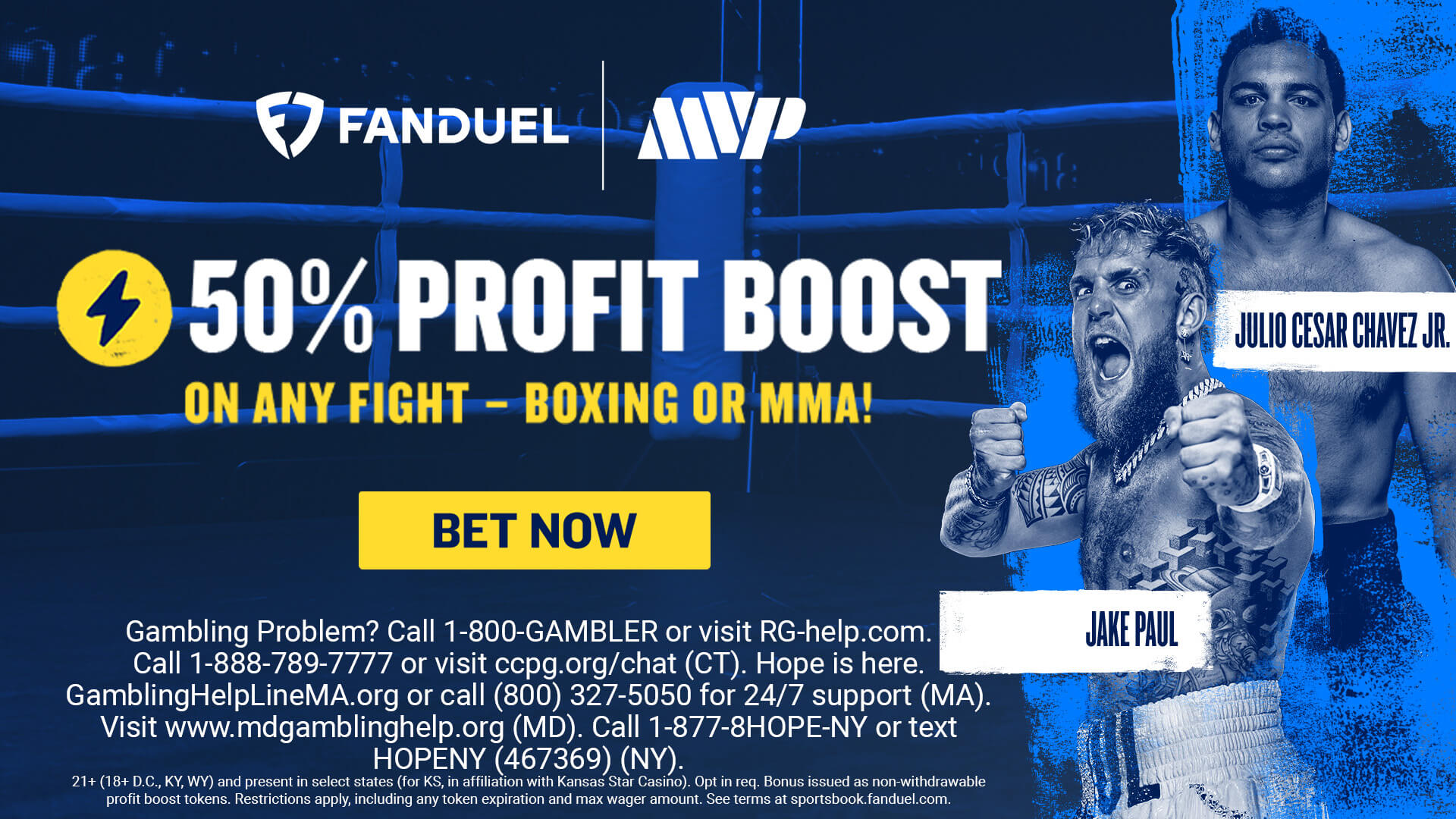 Claim a 50% boost for one UFC 317 Jake Paul vs Chavez Jr. bet!